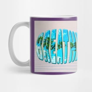 breathe ... palm trees Mug